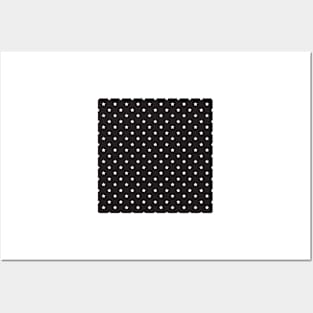 Black & White Geometric StarsPattern Posters and Art